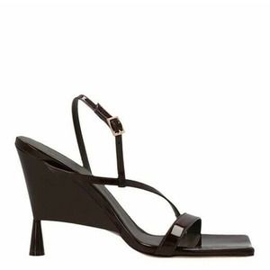 GIA BORGHINI Brown Gia Couture Rosie Huntington Whiteley RHW 5 Sandals 36 US 6